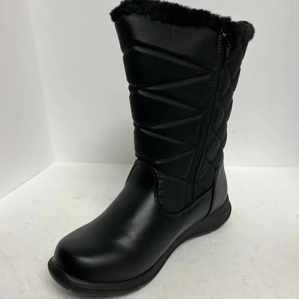 Tundra Womens Becca Winter Snow Boot Black Size 6W